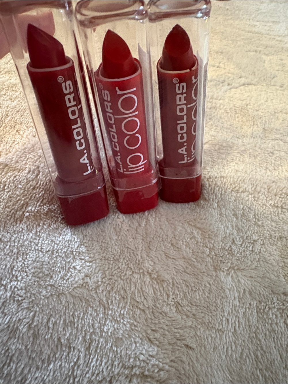 L.A. Colors Trio of Red Lip Color Sticks - Picture 5 of 5